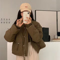 Women's Winter New Short Thick Bread Suit Small High Waist Cotton Coat Jacket