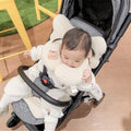 Korean Ins Style Baby Car Thickened Autumn And Winter Stroller Cushion Pure Cotton Sweat Absorbing Breathable Anti-Humpback Toddler Cushion